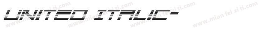 United Italic字体转换